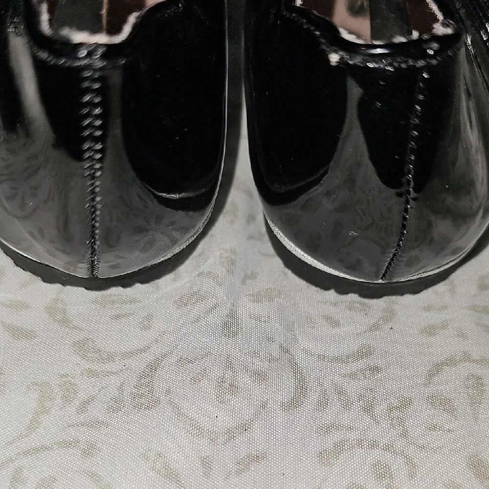 Olive & Edie Black Kids Shoes with Bow Size 10
